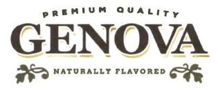 Trademark PREMIUM QUALITY GENOVA NATURALLY FLAVORED + LOGO