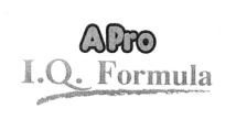 Trademark APRO I.Q. FORMULA + LOGO