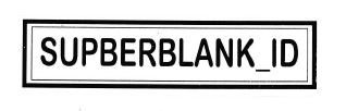 Trademark SUPBERBLANK_ID