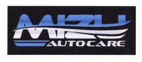 Trademark MIZU AUTOCARE + LOGO