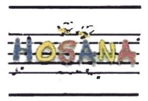 Trademark HOSANA + LOGO