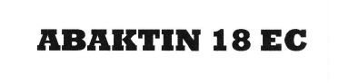 Trademark ABAKTIN 18 EC