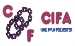 Trademark CIFA 100% SPUN POLYESTER CF + LOGO