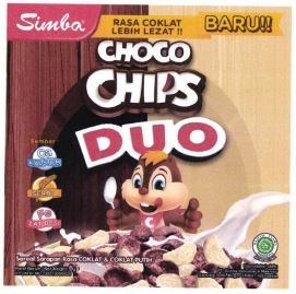 Trademark SIMBA CHOCO CHIPS DUO RASA COKLAT LEBIH LEZAT BARU!! + LUKISAN