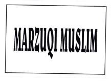 Trademark MARZUQI MUSLIM