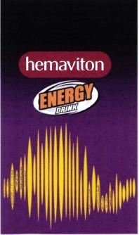 Trademark HEMAVITON ENERGY DRINK + LOGO