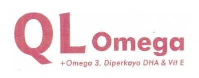 Trademark QLOMEGA + OMEGA 3. DIPERKAYA DHA & VIT E