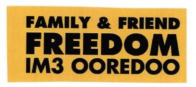 Trademark FAMILY & FRIEND FREEDOM IM3 OOREDOO