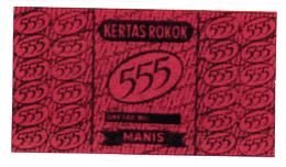 Trademark 555 KERTAS ROKOK MANIS + LUKISAN