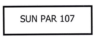 Trademark SUN PAR 107