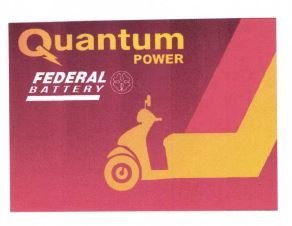 Trademark QUANTUM POWER FEDERAL BATTERY + LUKISAN