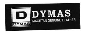Trademark DYMAS MAGETAN GENUINE LEATHER + LOGO