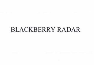 Trademark BLACKBERRY RADAR