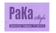 Trademark PAKA STYLE GENUINE PAPUAN T-SHIRT