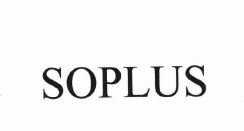 Trademark SOPLUS