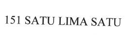 Trademark 151 SATU LIMA SATU