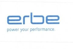 Trademark ERBE POWER YOUR PERFORMANCE