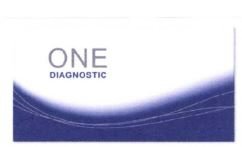 Trademark ONE DIAGNOSTIC