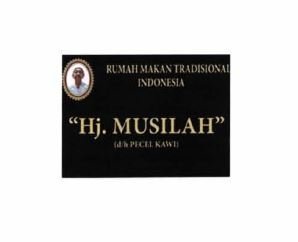 Trademark RUMAH MAKAN TRADISIONAL INDONESIA "Hj. MUSILAH" (d/h PECEL KAWI)