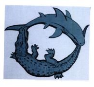 Trademark LOGOCROCODILE AND SHARK