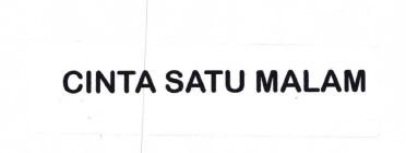 Trademark CINTA SATU MALAM