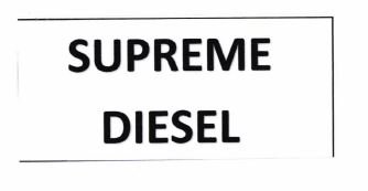 Trademark SUPREME DIESEL