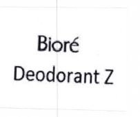 Trademark BIORE DEODORANT Z