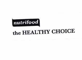 Trademark NUTRIFOOD THE HEALTHY CHOICE