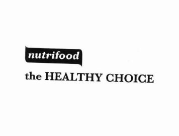 Trademark NUTRIFOOD THE HEALTHY CHOICE