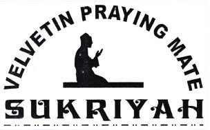 Trademark VELVETIN PRAYING MATE SUKRIYAH + LUKISAN