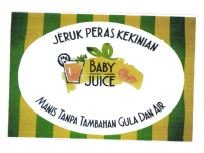 Trademark BABY JUICE JERUK PERAS KEKINIAN + LUKISAN