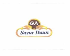 Trademark GA SAYUR DAUN + LOGO