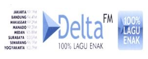 Trademark DELTA FM 100% LAGU ENAK
