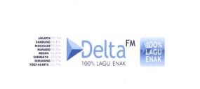 Trademark DELTA FM 100% LAGU ENAK