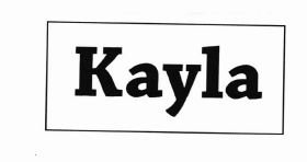 Trademark KAYLA