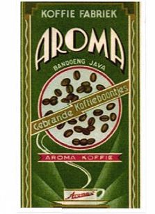 Trademark KOFFIE FABRIEK AROMA-BANDOENG JAVA-GEBRANDE KOFFIE BOONTJES