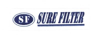 Trademark SF SURE FILTER + LOGO