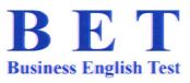 Trademark BET BUSINESS ENGLISH TEST