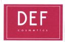 Trademark DEF COSMETIC + LOGO