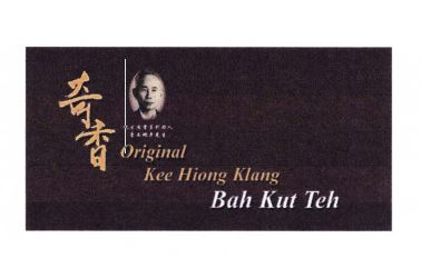 Trademark ORIGINAL KEE HIONG KLANG BAH KUT TEH + HURUF KANJI + LUKISAN