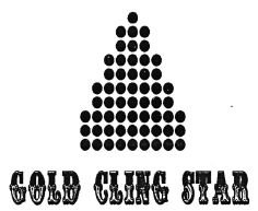 Trademark GOLD CLING STAR + LOGO