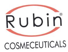 Trademark RUBIN COSMECEUTICALS + LOGO