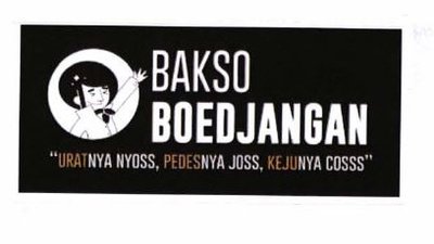 Trademark BAKSO BOEDJANGAN URATNYA NYOSS, PEDASNYA JOSS, KEJUNYA COSS + LUKISAN