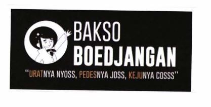Trademark BAKSO BOEDJANGAN URATNYA NYOSS, PEDASNYA JOSS, KEJUNYA COSS + LUKISAN