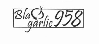 Trademark BLACK GARLIC 958