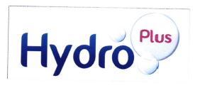 Trademark HYDRO PLUS + LOGO