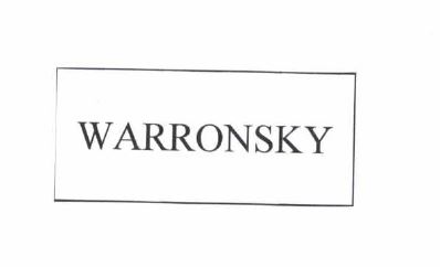 Trademark WARRONSKY