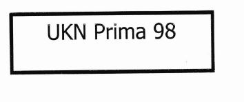 Trademark UKN PRIMA 98