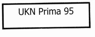 Trademark UKN PRIMA 95