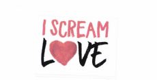 Trademark I SCREAM LOVE + LOGO